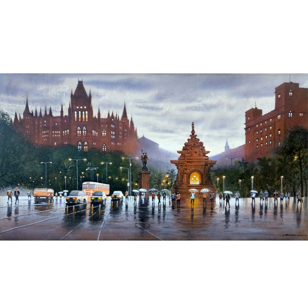 Nanasaheb Yeole Acrylic on canvas 32 x 60 inches Rs 158000 (1)