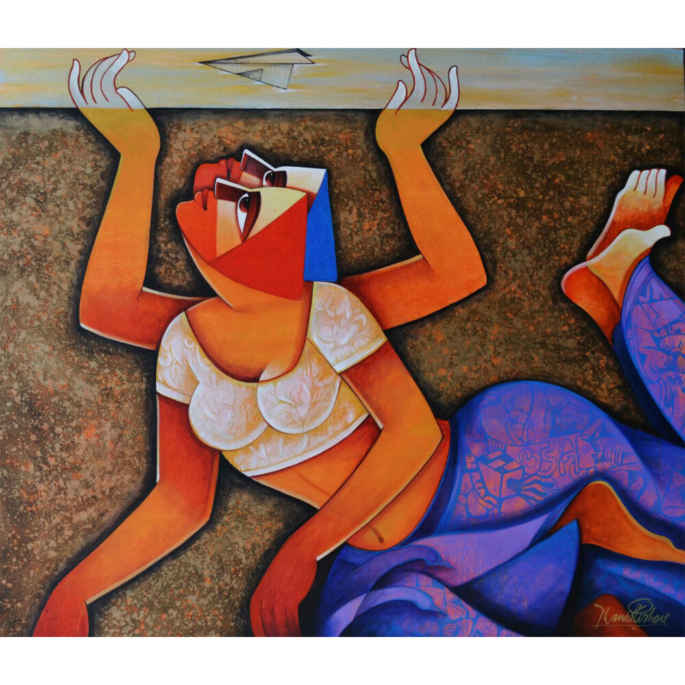 Naval Kishor Acrylic on canvas 36 x 42 inches Rs1 48 000