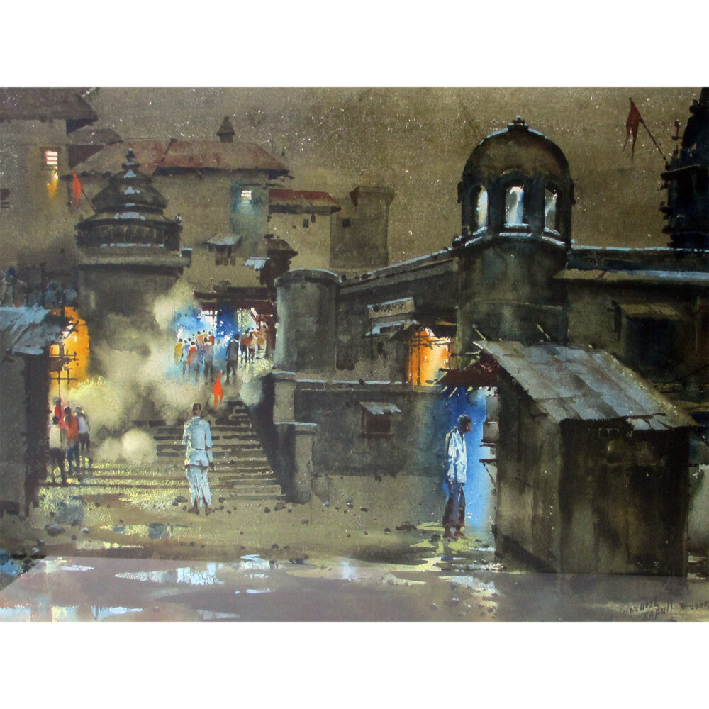 Praful Sawant Watercolour on paper 21 x 28 inches