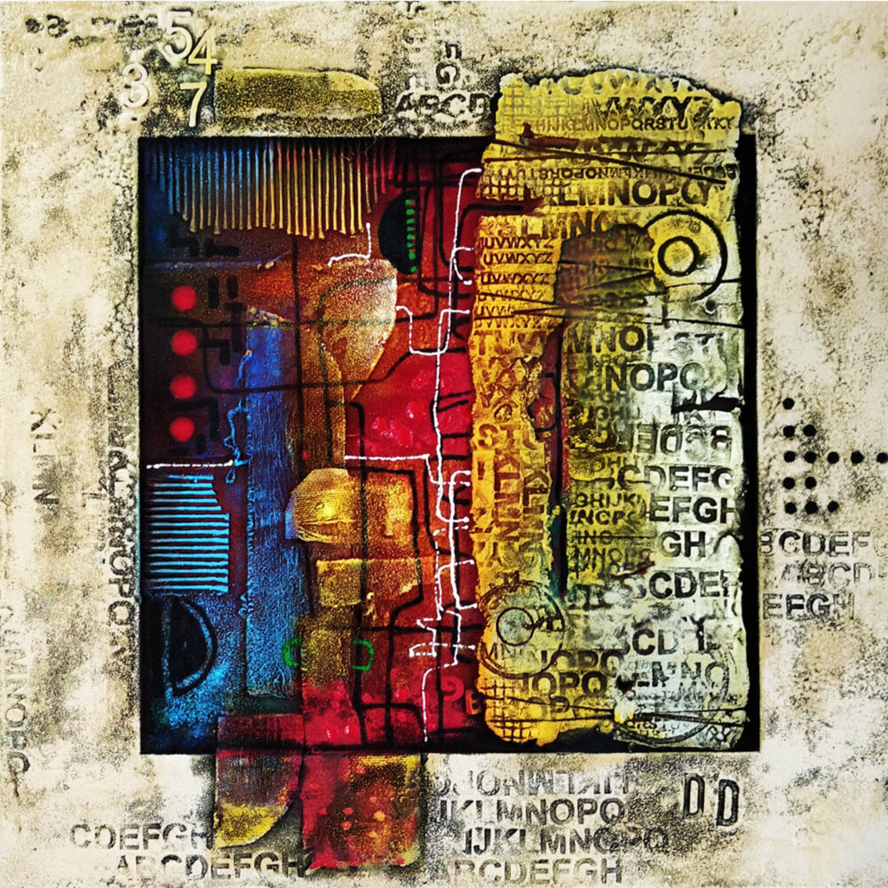Suresh Parihar, Mix media on canvas, 25 x 25 inches, Rs. 28000 (2)