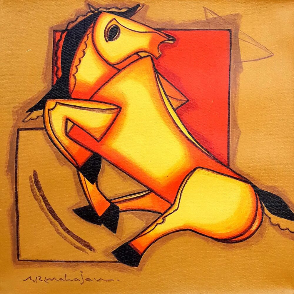 Arvind Mahajan, Acrylic on canvas, 12 x 12 inches, Rs. 7800