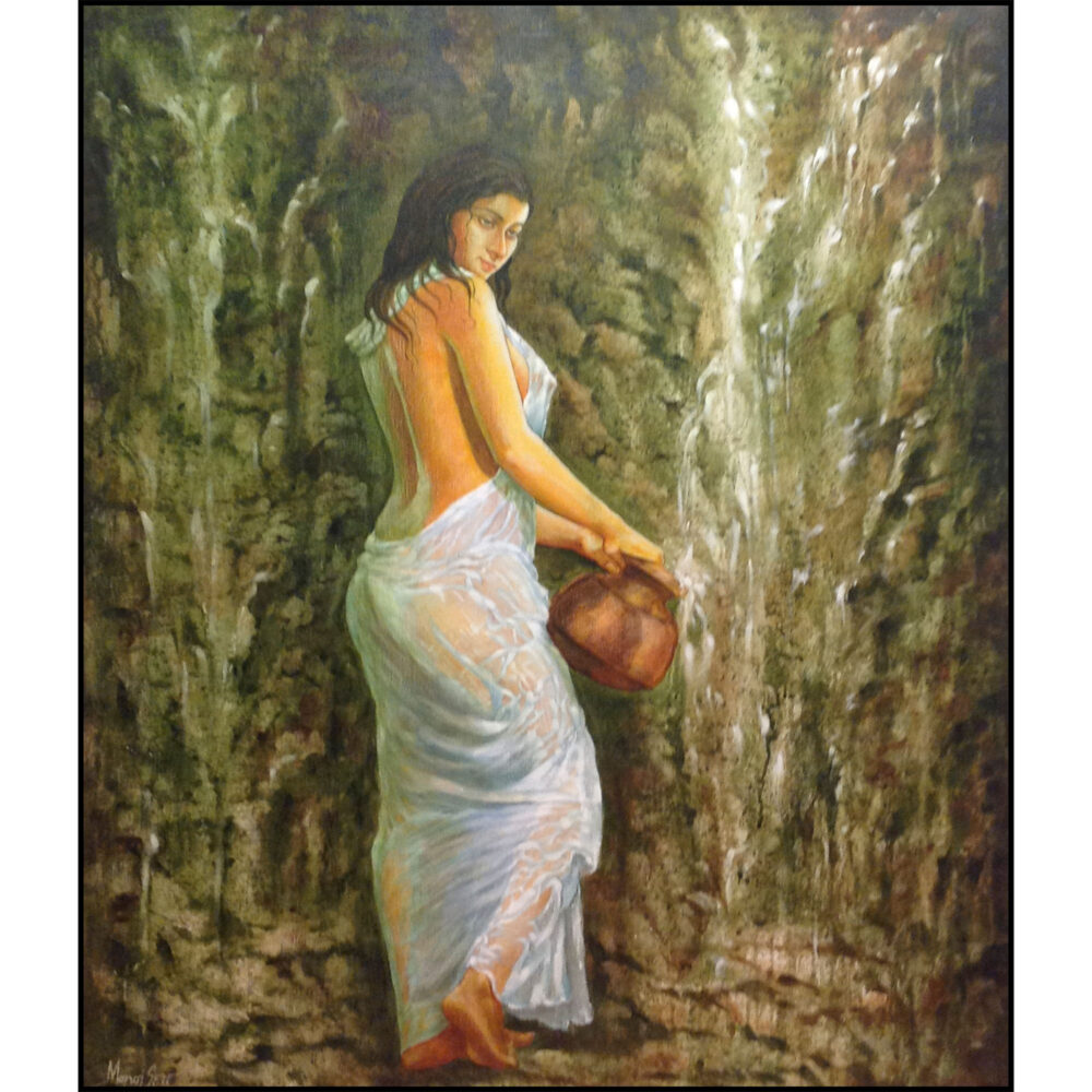 Manoj Sen Acrylic on canvas 46 x 36 inches Rs.68,000
