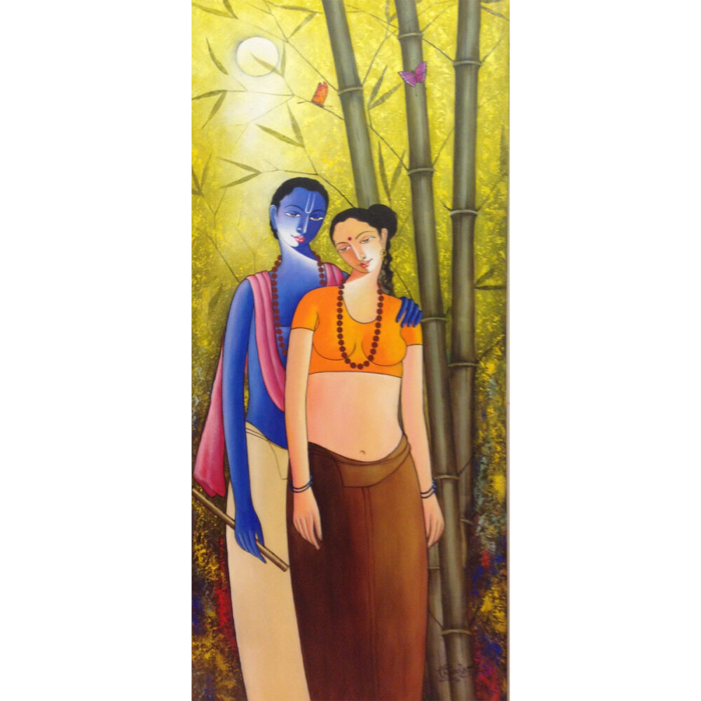Shivkumar 60 x 24 Acrylic on canvas Rs. 38,000
