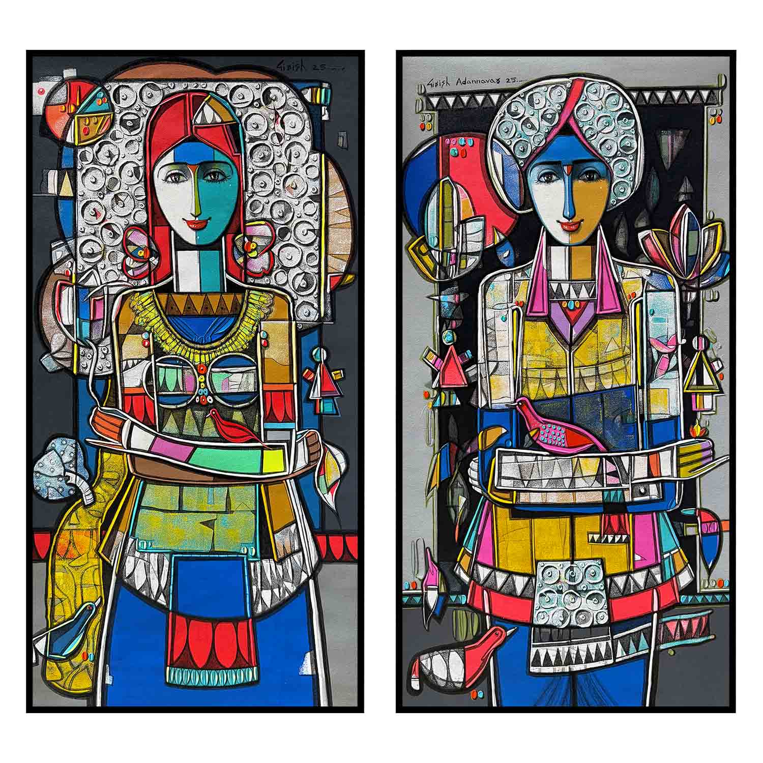 Girish Adannavar 18 x 36 inches 54000 each Girish Adannavar 18 x 36 inches 54000 each