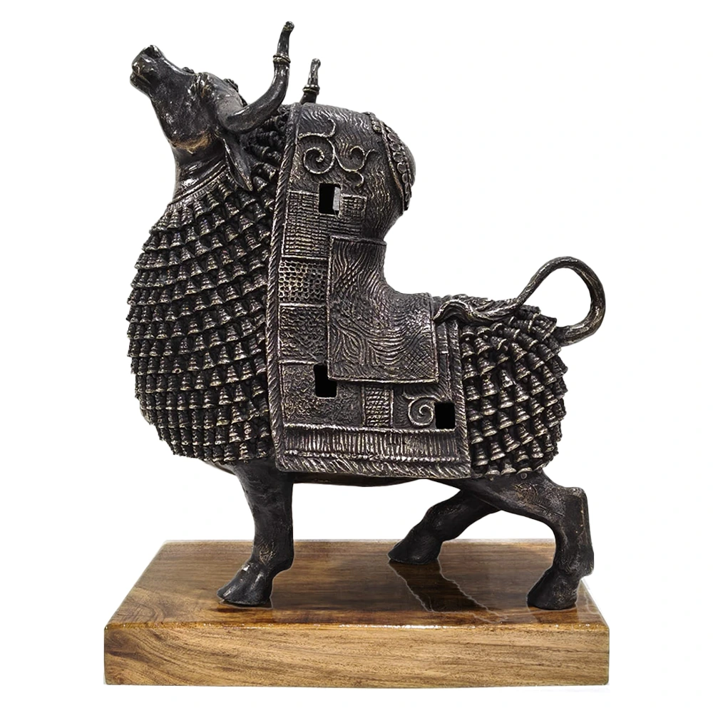 nandi bull brass sculpture